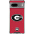 University of Georgia Logo Red Google Pixel 7a Clear Case